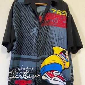 Rare Vintage 90’s Crazy Shirt Rap Tee Men’s Button Up